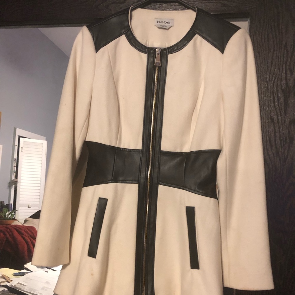 Bebe wool dress coat